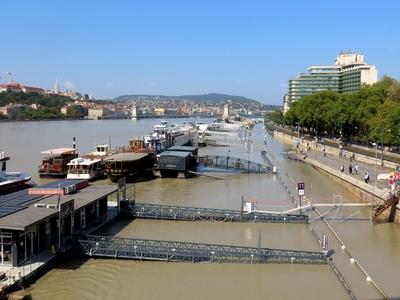 Danube river overflooded its banks - Budapest - Boris Cyclone-stock-photo