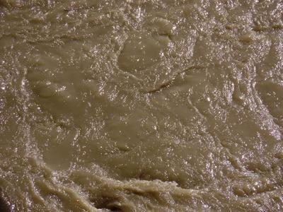 Danube river - Flooding - Rushing water - Budapest-stock-photo