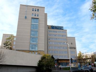 The renovated Kútvölgyi hospital - Budapest-stock-photo