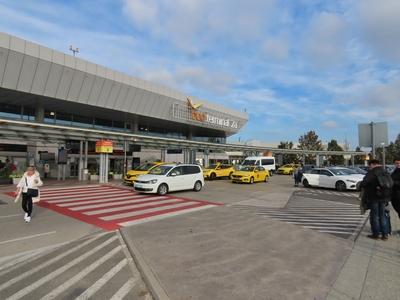 Terminal 2A of Ferenc Liszt Airport in Ferihegy - Budapest-stock-photo