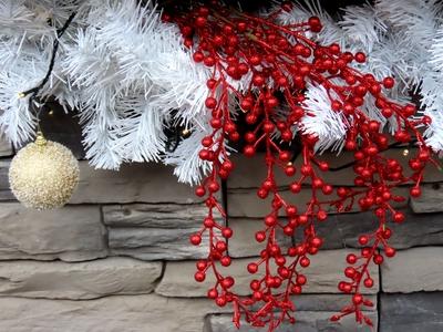 Christmas decorations in the window of a downtown store - Budapest-stock-photo