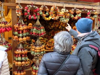 Winter fair on Szent István square, in a Christmas atmosphere - Budapest-stock-photo