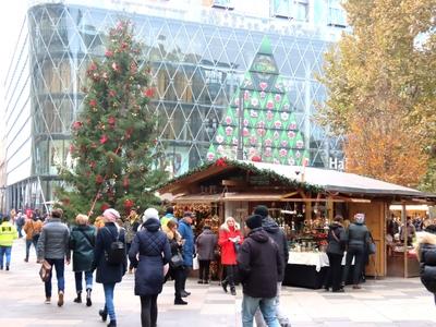 Christmas atmosphere in downtown Budapest-stock-photo