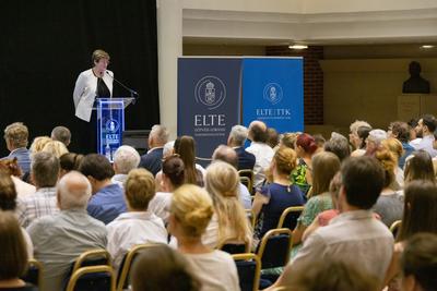 Katalin Kariko at ELTE University-stock-photo