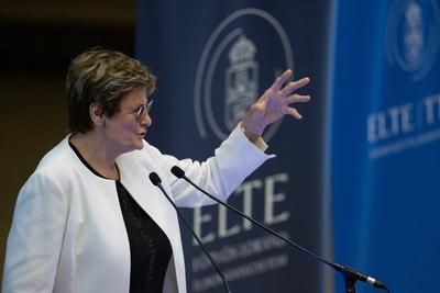 Katalin Kariko at ELTE University-stock-photo