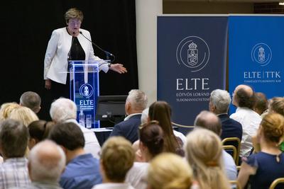 Katalin Kariko at ELTE University-stock-photo