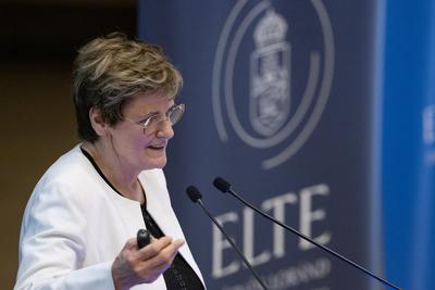 Katalin Kariko at ELTE University-stock-photo