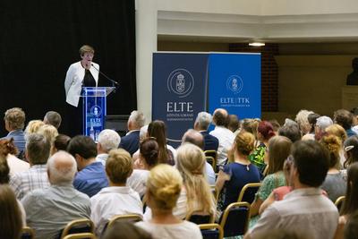 Katalin Kariko at ELTE University-stock-photo