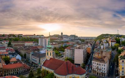 Europe hungary Budapest Buda Castle.-stock-photo