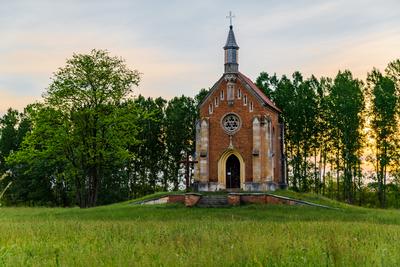 Zichy chapel in Lorev village Hungary-stock-photo