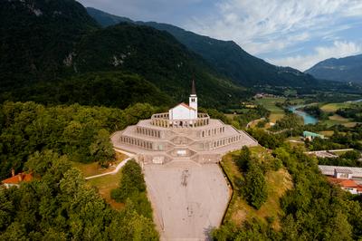 Italian Charnel house in Kobarid Slovenia-stock-photo