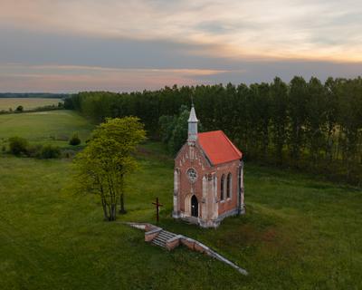 Zichy chapel in Lorev village Hungary-stock-photo