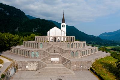 Italian Charnel house in Kobarid Slovenia-stock-photo