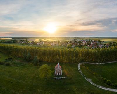 Zichy chapel in Lorev village Hungary-stock-photo