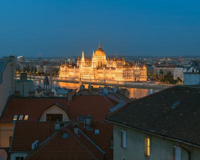 Night citycape about Budapest Hungary-stock-photo