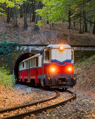 Normafa - Gyermekvasút - Kezi-stock-photo