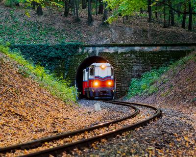 Normafa - Gyermekvasút - Kezi-stock-photo