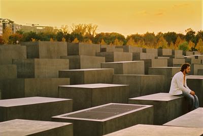 Holocaust Memorial, Berlin-stock-photo