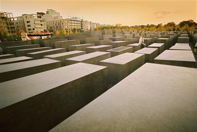 Holocaust Memorial, Berlin-stock-photo