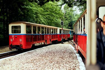 Széchenyi-hegyi Gyermekvasút, Budapest-stock-photo