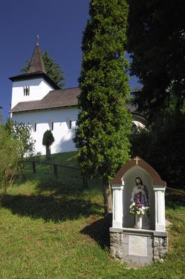 Böde-Zalaszentmihályfa, Római katolikus templom-stock-photo