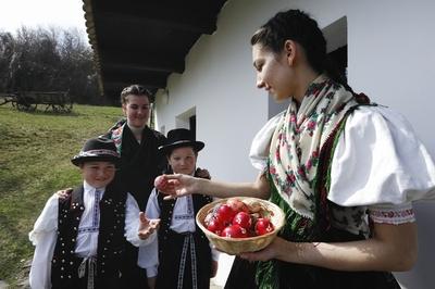 Hollókői Húsvéti Fesztivál-stock-photo