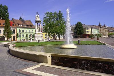 Esztergom, Széchenyi tér-stock-photo